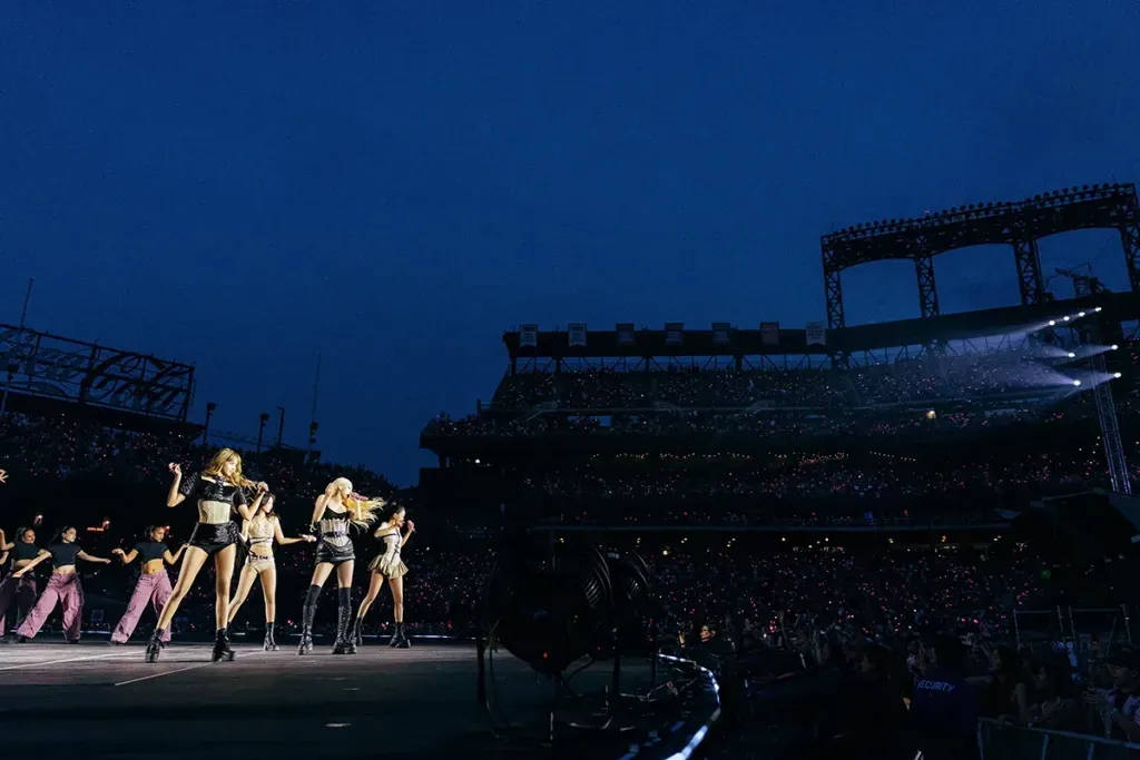 BLACKPINK performing at Citi Field in New York